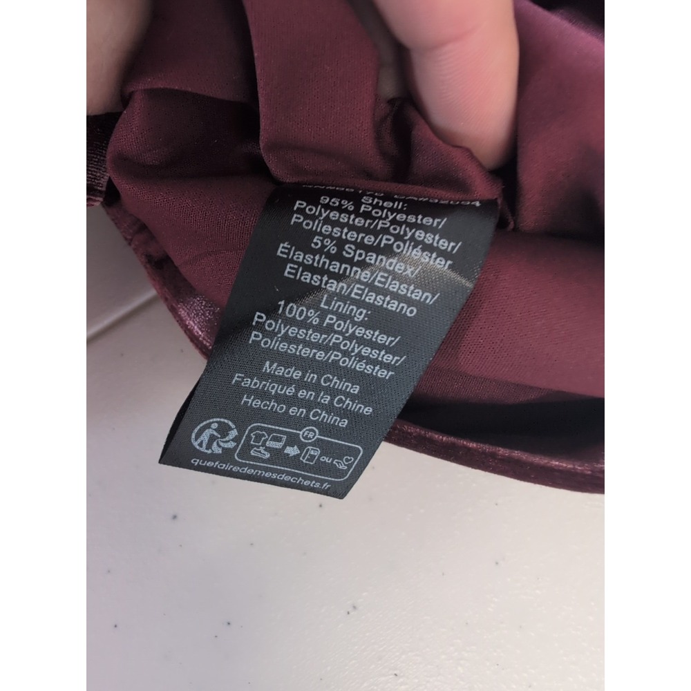 NEW Anthropologie Hutch Holiday festiv Square Neck Mini Dress Mauve Velvet Sz 10 - Picture 8 of 12